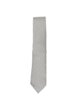 TOM FORD silk tie - White