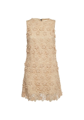Dolce & Gabbana Pre-Owned lace zip-up mini dress - Neutrals