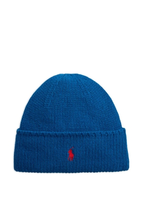 Polo Ralph Lauren Pony embroidered beanie hat - Blue