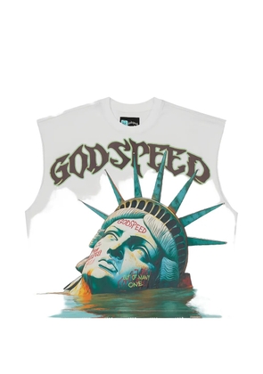 GODSPEED graphic-print sleeveless tank top - White
