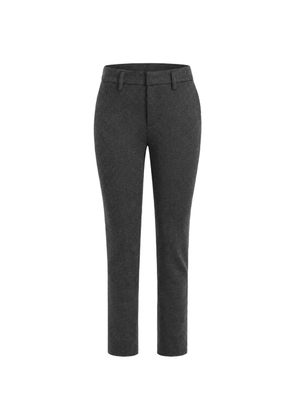 DONDUP Carmen herringbone-pattern trousers - Grey