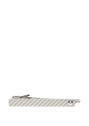 Ferragamo logo-engraved tie clip - Silver