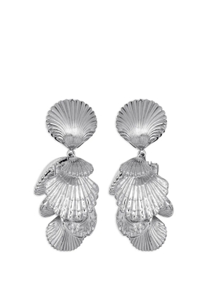 Jennifer Behr Aphrodite shell-pendant earrings - Silver