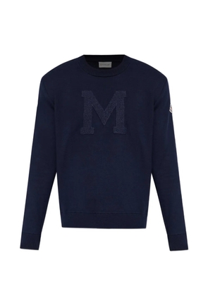 Moncler logo-patch sweatshirt - Blue