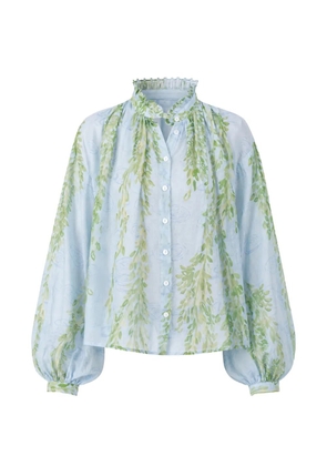 Thierry Colson Slava floral-print blouse - Blue