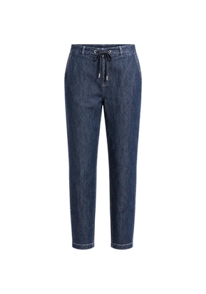 Eleventy drawstring-waistband trousers - Blue