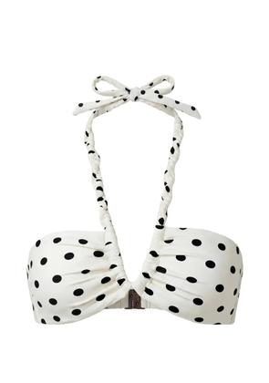 Nicholas Ondine macrame bikini top - White