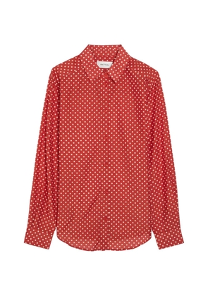 Matteau polka-dot long-sleeve shirt - Red