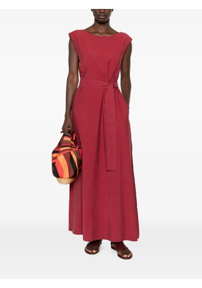 MOUTAKI belted maxi dress - Red