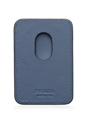 Prada Saffiano-leather card holder - Blue