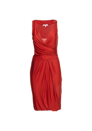 Max Mara crossover jersey mini dress - Red