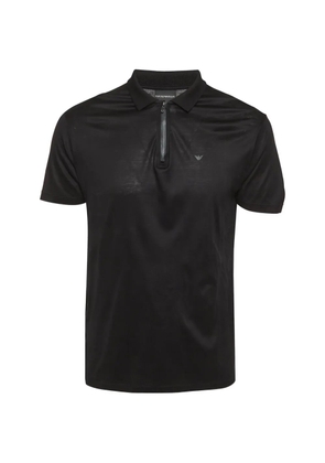 Emporio Armani Pre-Owned zip-up T-shirt - Black