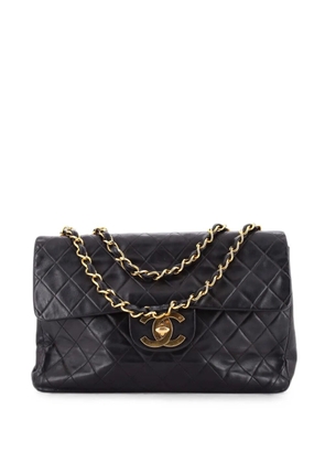 CHANEL Pre-Owned Classic Single Flap Bag Quilted Lambskin Maxi shoulder bag - Black