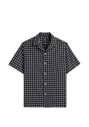 Portuguese Flannel Calypso geometric-print shirt - Black