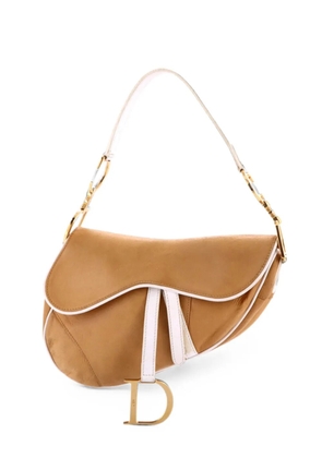 Christian Dior Pre-Owned Vintage Saddle Bag Leather Medium shoulder bag - Brown