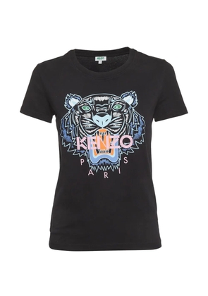 Kenzo Pre-Owned Tiger-logo T-shirt - Black