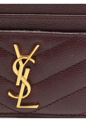 Saint Laurent Pre-Owned 2020 Cassandre matelassé card holder - Red
