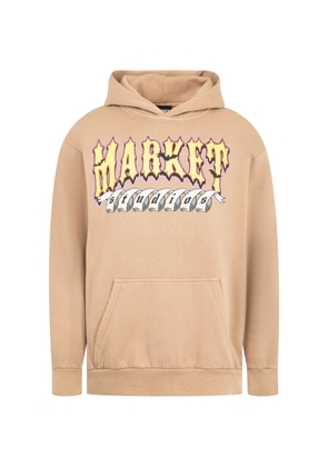 MARKET No Guts No Glory graphic-print hoodie - Brown