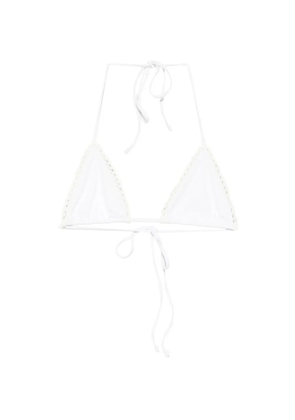 Frankies Bikinis x Jennie Nick crochet triangle bikini top - Neutrals