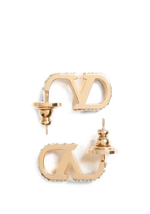 Valentino Garavani VLogo Signature crystal-embellished earrings - Gold