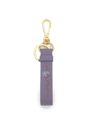 Marni purple leather keyring with Marni Mending
