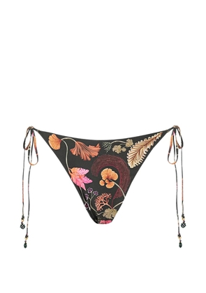 Agua By Agua Bendita embroidered bikini bottom - Black