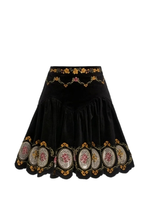 Agua By Agua Bendita Asaí Cordillera mini skirt - Black