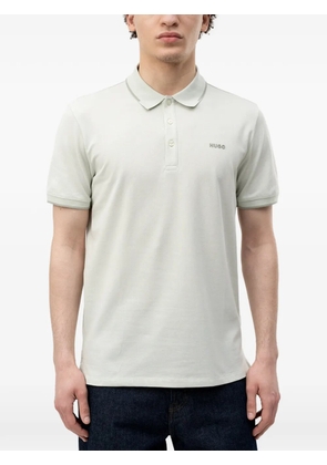 HUGO logo-patch short-sleeve polo shirt - Green