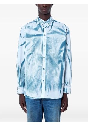 Jean Paul Gaultier abstract-print cotton shirt - White