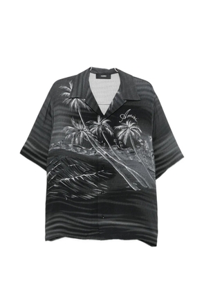 AMIRI palm tree-print shirt - Black