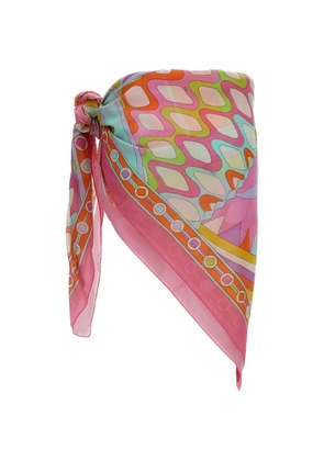 PUCCI Vivara-print cotton sarong - Pink