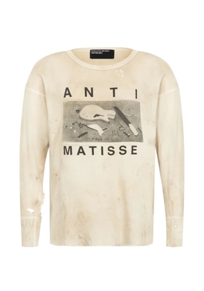 Enfants Riches Déprimés graphic-print distressed T-shirt - Neutrals