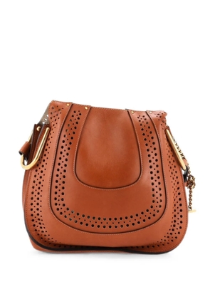 Chloé Pre-Owned Hayley Perforated Leather Small hobo bag - Brown