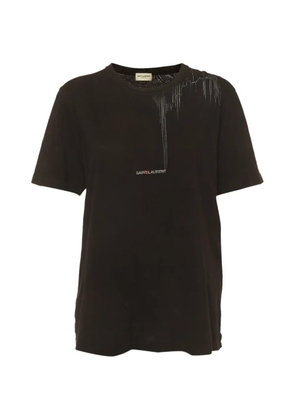 Saint Laurent Pre-Owned logo-print T-shirt - Black