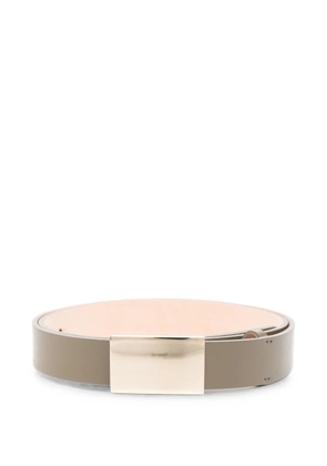 Victoria Beckham Portofino leather belt - Grey