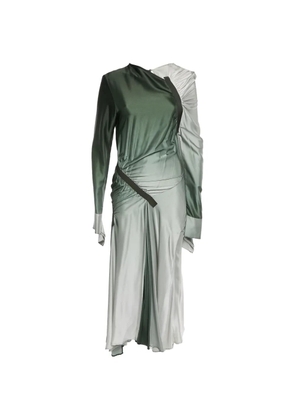 Christopher Esber gradient draped maxi dress - Green