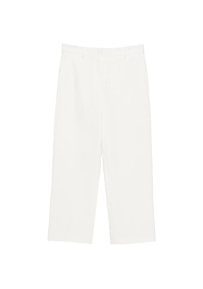 Liviana Conti pressed-crease elasticated trousers - White