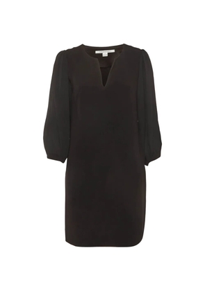DVF Diane von Furstenberg puff-sleeve V-neck dress - Black