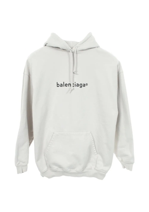Balenciaga Pre-Owned 2000s logo-print hoodie - Neutrals