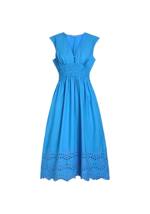 Rails Roxanne eyelet-embellished midi dress - Blue
