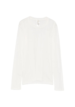 The Row Dantea ribbed long-sleeve T-shirt - Neutrals