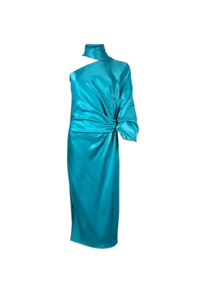 PINKO one-shoulder draped maxi dress - Blue