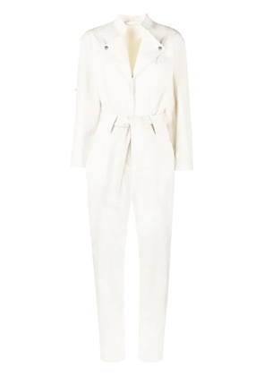 IRO press-stud collar belted tapered jumpsuit - Neutrals