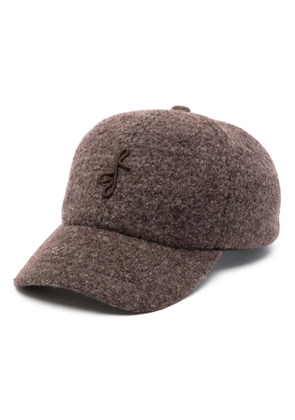 Ruslan Baginskiy logo-embroidered felted cap - Brown