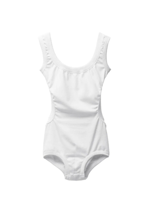Versace embroidered cotton-jersey bodysuit - White