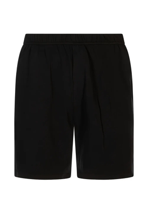Kiton logo-embroidered elasticated shorts - Black