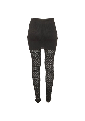Missoni Pre-Owned stretch knit sheer trousers - Black