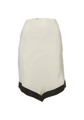 Emporio Armani Pre-Owned asymmetric mini skirt - Neutrals