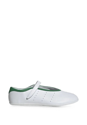 adidas Stan Smith perforated ballet flats - White
