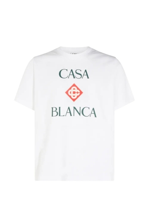 Casablanca logo-print T-shirt - White